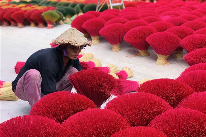 Combo tour Incense Village, Conical hat & HaThai Art Making